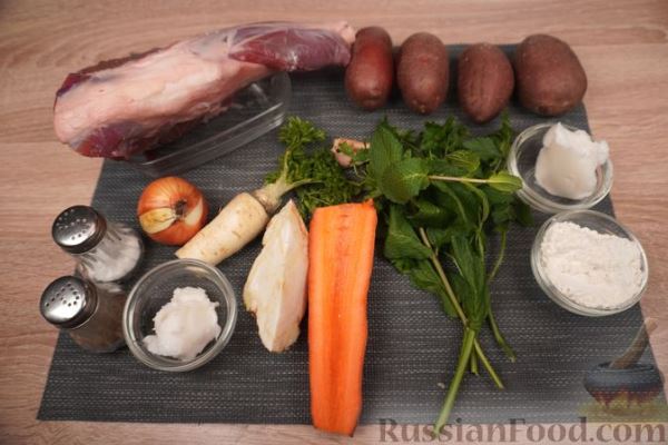 Суп с бараниной и картофелем