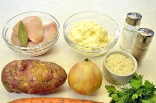 Сырный крем-суп с плавленным сыром и курицей – рецепт с фото пошагово